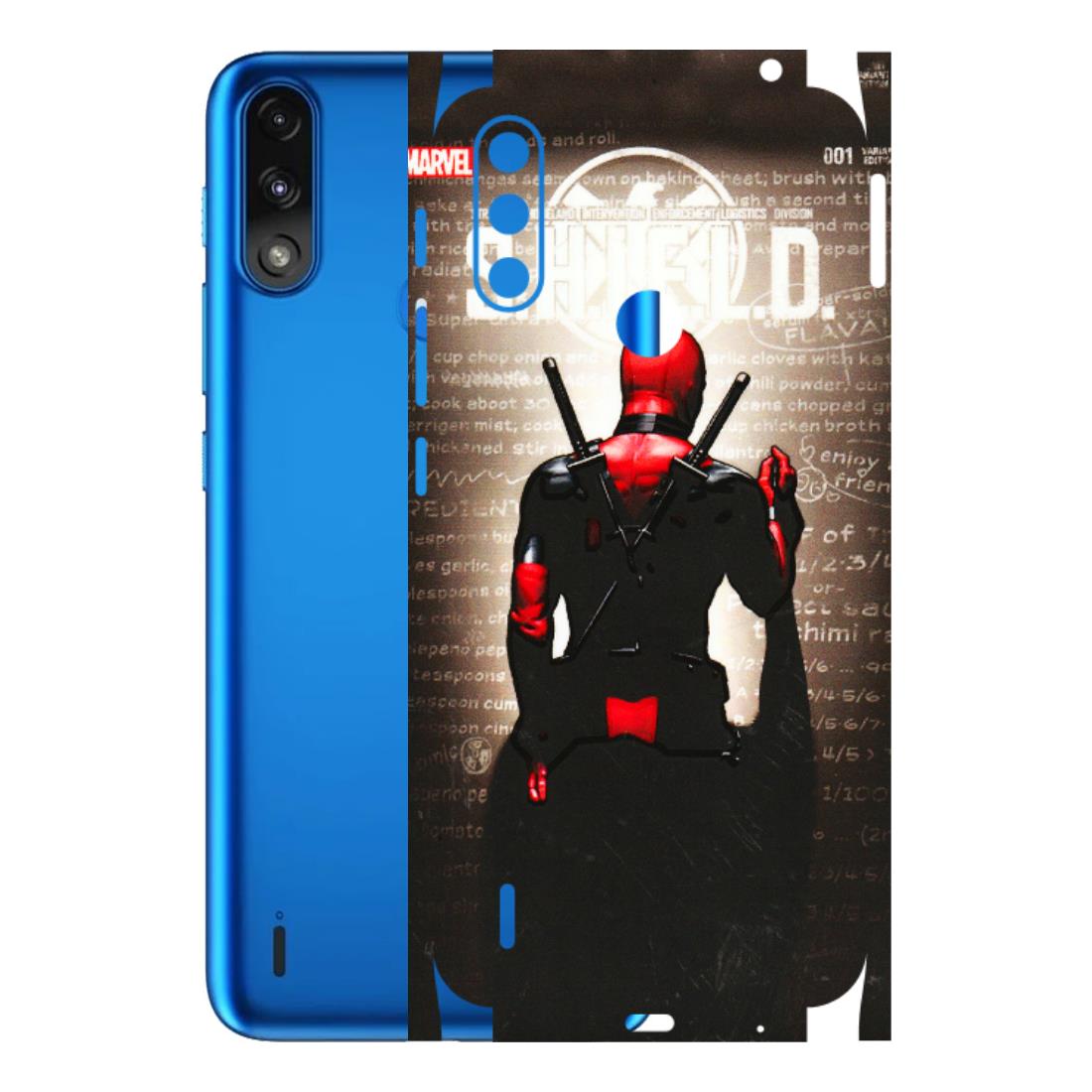 Motorola Phone Skins (All Models) - Deadpool - 3D Embossed Finish (L-56) Motorola Moto E7 Power
