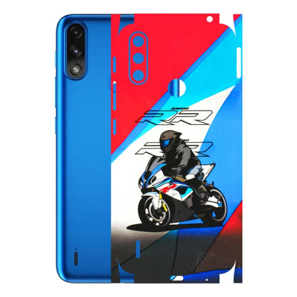 Motorola Phone Skins (All Models) - Bikers Love - 3D Embossed Finish (L-58) Motorola Moto E7 Power
