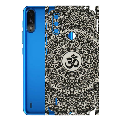 Motorola Phone Skins (All Models) - Aum Elegant Mandala - 3D Embossed Finish (L-62) Motorola Moto E7 Power