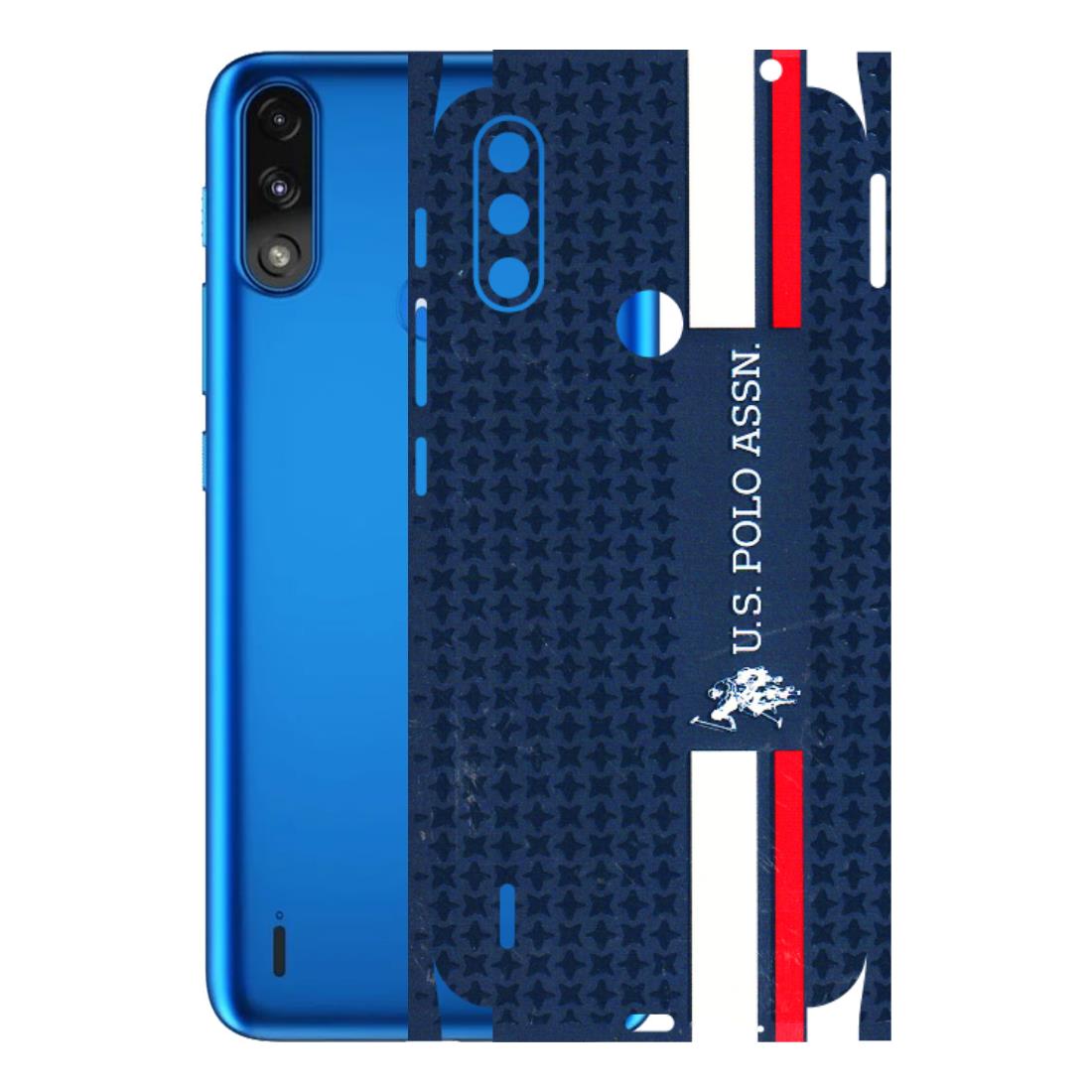Motorola Phone Skins (All Models) - US POLO Designer Brand - 3D Embossed Finish (L-65) Motorola Moto E7 Power