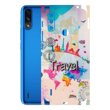 Motorola Phone Skins (All Models) - Travel The Wonders - Matte Finish (M-108) Motorola Moto E7 Power