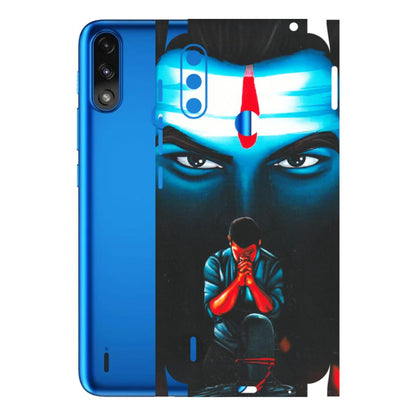 Motorola Phone Skins (All Models) - Mahakal Bhakt - Matte Finish (M-112) Motorola Moto E7 Power