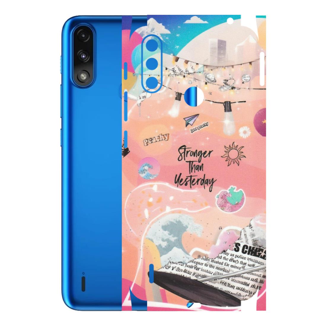 Motorola Phone Skins (All Models) - Stronger Then Yesterday - Matte Finish (M-128) Motorola Moto E7 Power