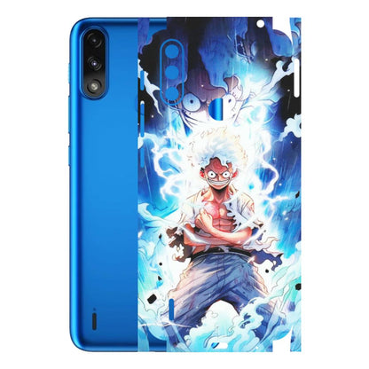 Motorola Phone Skins (All Models) - Blue Thunder Luffy Anime - Matte Finish (M-132) Motorola Moto E7 Power