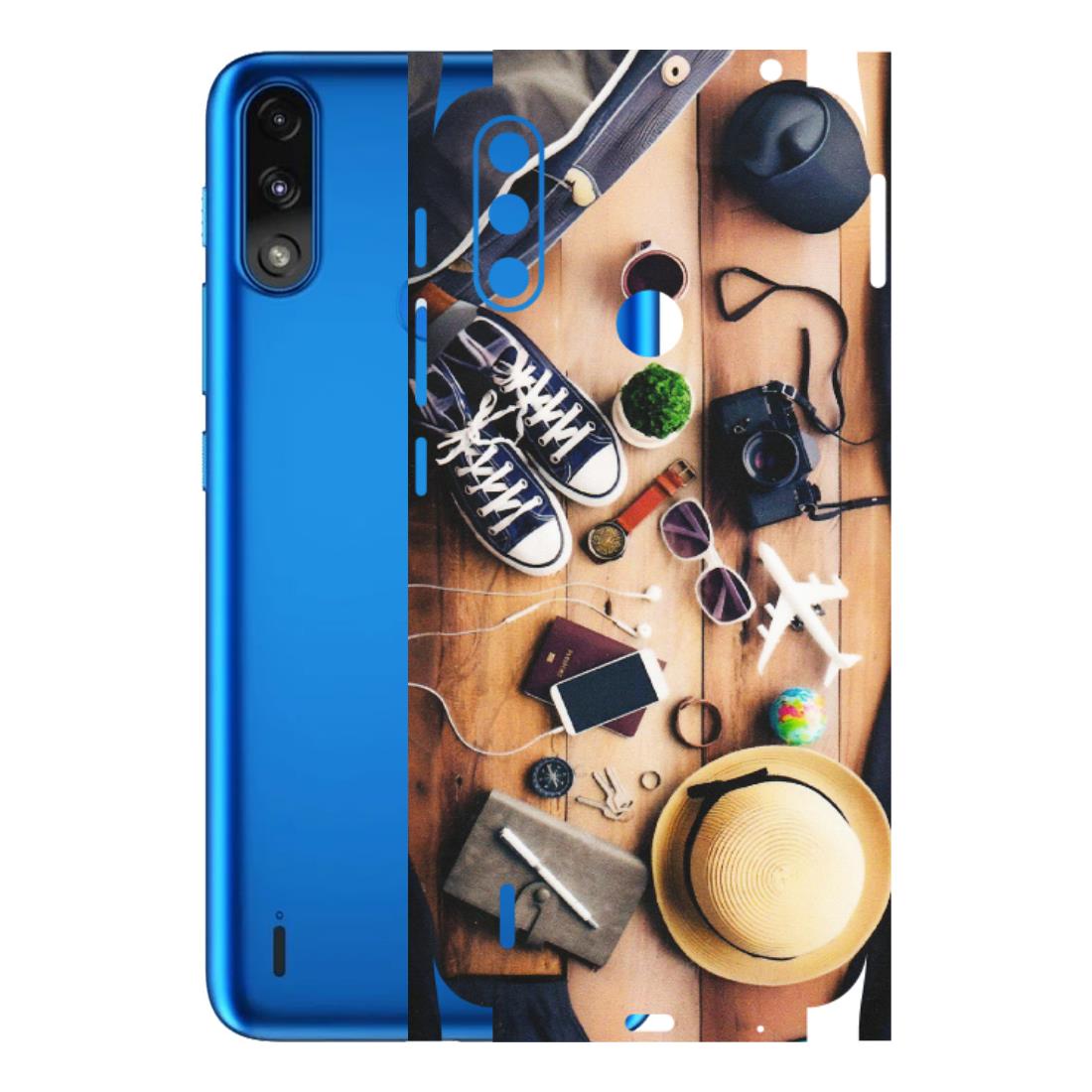 Motorola Phone Skins (All Models) - Travel Wanderlust - Matte Finish (M-133) Motorola Moto E7 Power