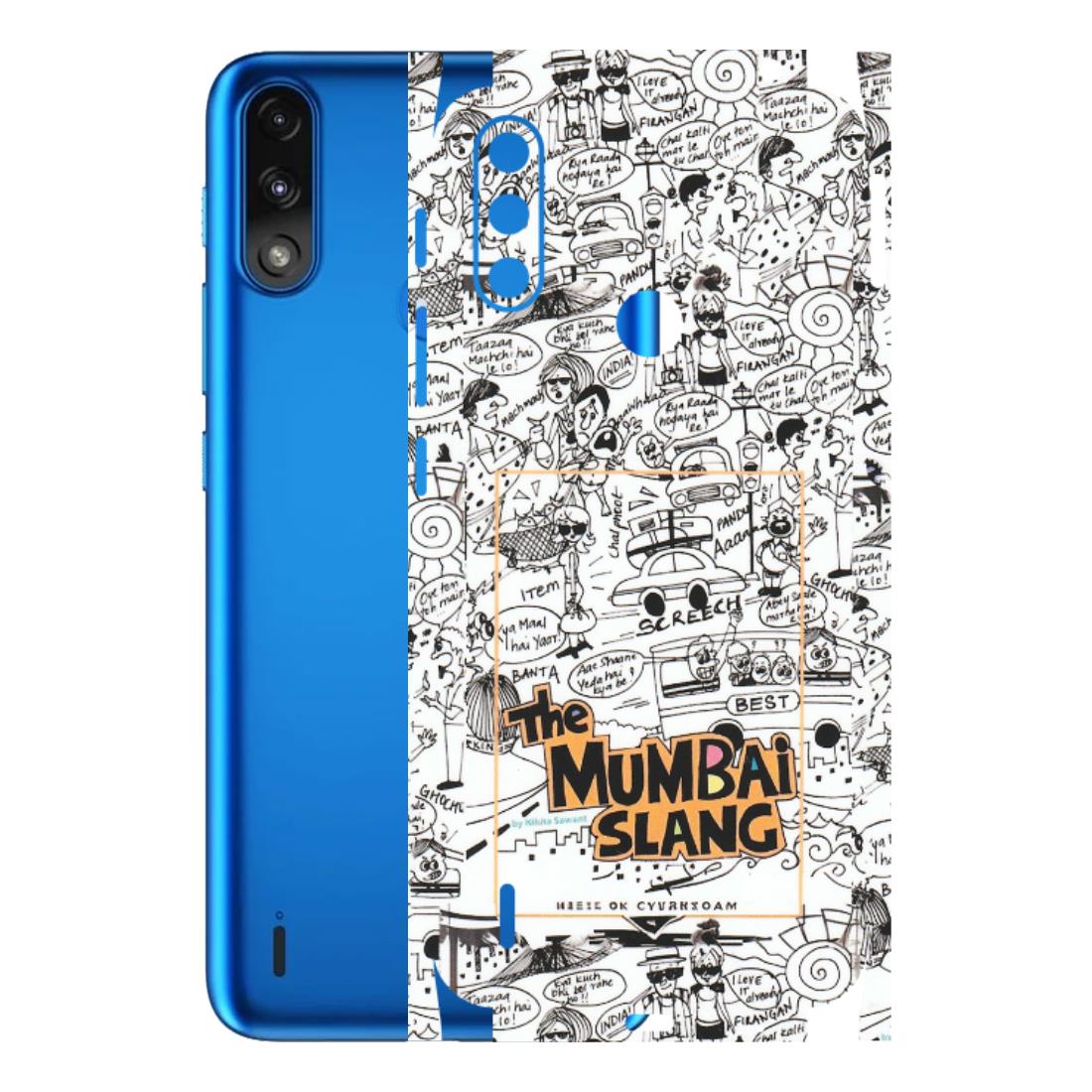 Motorola Phone Skins (All Models) - The Mumbai Slang - Matte Finish (M-142) Motorola Moto E7 Power
