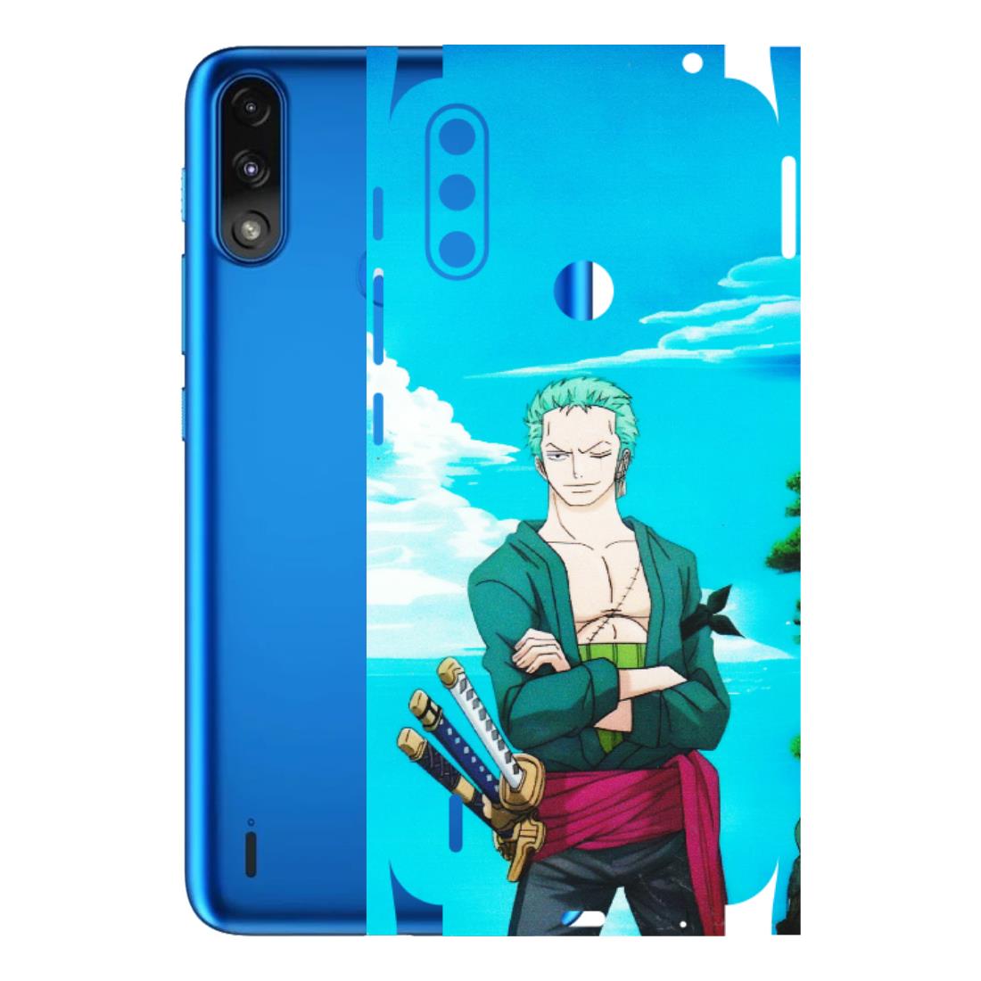 Motorola Phone Skins (All Models) - Cool Swordman Zoro Anime - Matte Finish (M-143) Motorola Moto E7 Power
