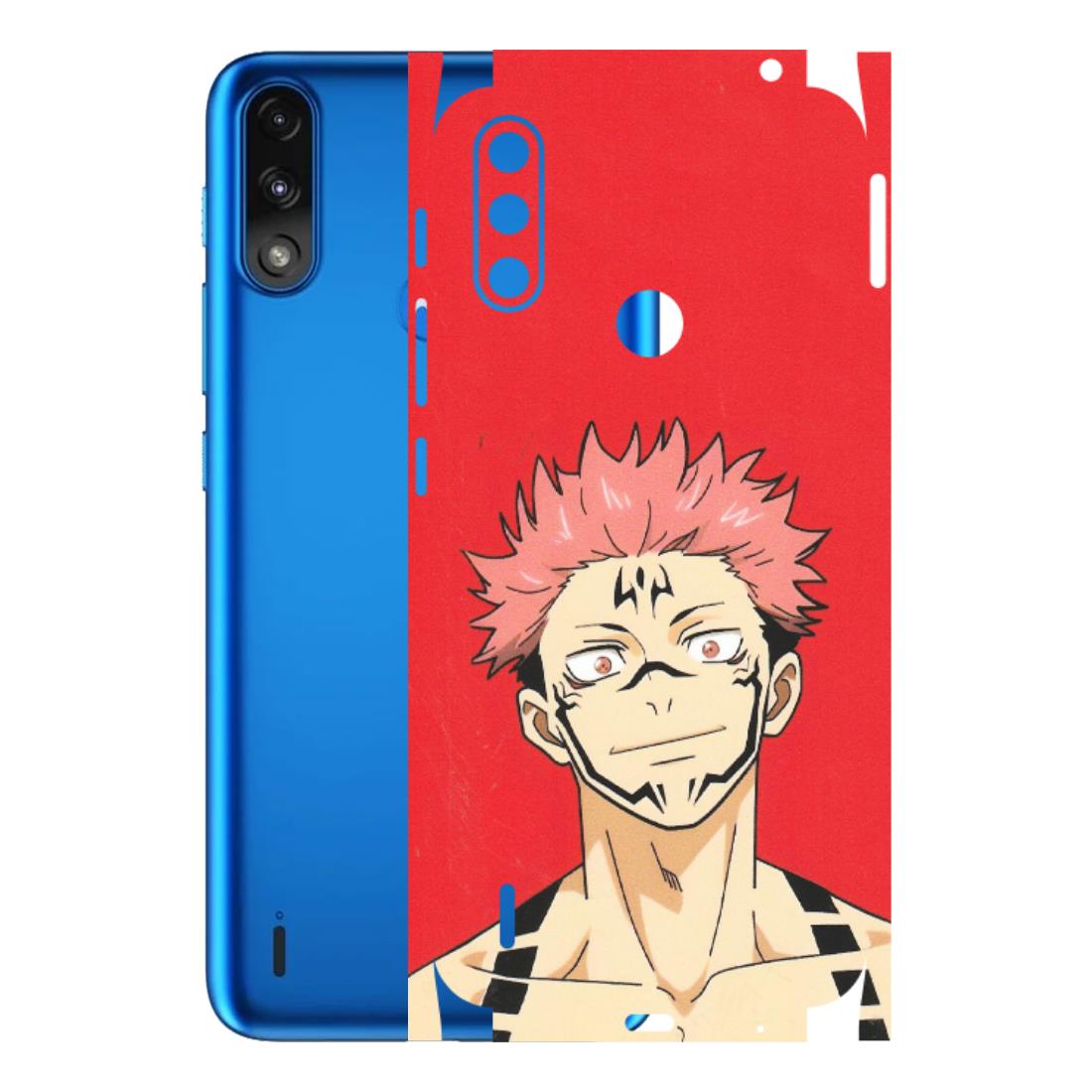 Motorola Phone Skins (All Models) - Ryomen Sukuna Fun Anime - Matte Finish (M-153) Motorola Moto E7 Power
