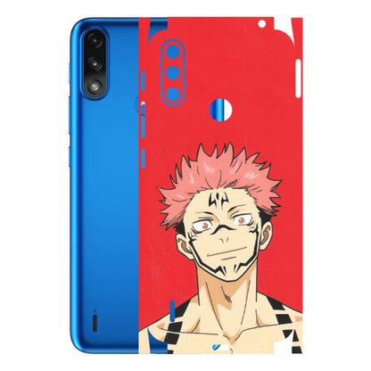 Motorola Phone Skins (All Models) - Ryomen Sukuna Fun Anime - Matte Finish (M-153) Motorola Moto E7 Power