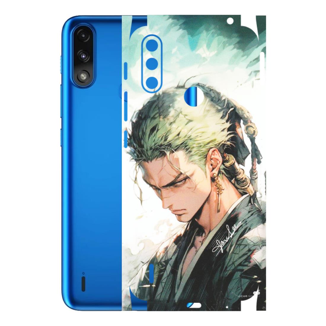 Motorola Phone Skins (All Models) - Pirate Hunter One Piece Anime - Matte Finish (M-157) Motorola Moto E7 Power