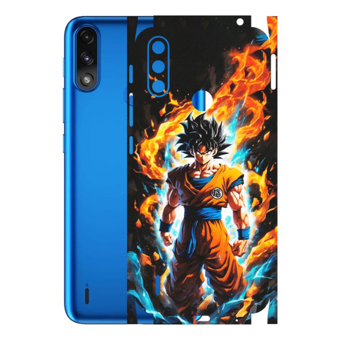 Motorola Phone Skins (All Models) - Goku Transformation Anime - Matte Finish (M-159) Motorola Moto E7 Power