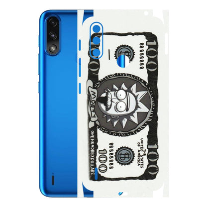 Motorola Phone Skins (All Models) - Rick And Morty Hundred Dollar Anime - Matte Finish (M-161) Motorola Moto E7 Power