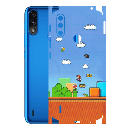 Motorola Phone Skins (All Models) - Mario Game Scene - Matte Finish (M-24) Motorola Moto E7 Power