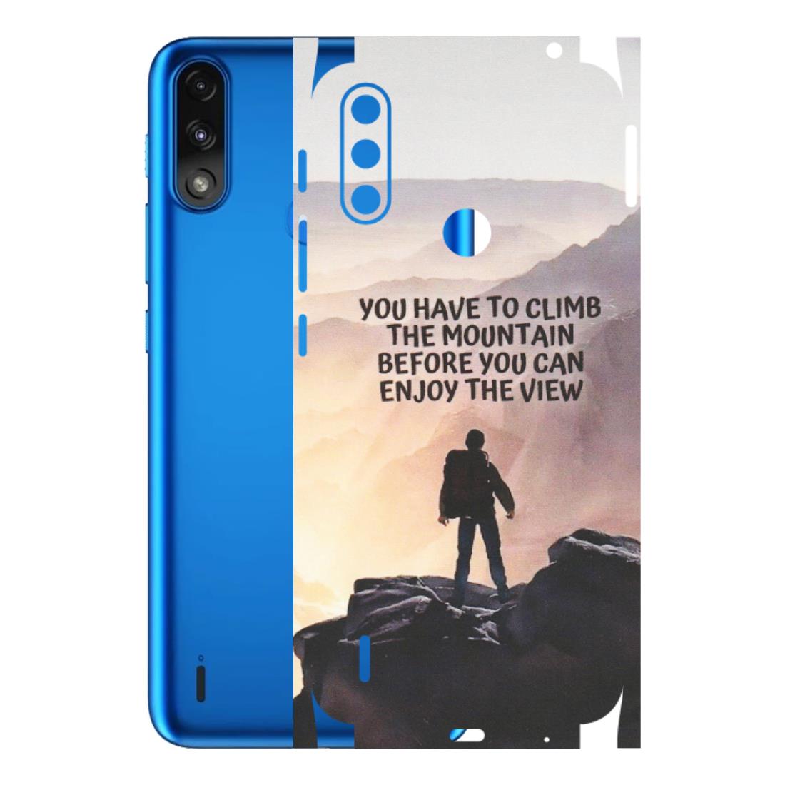 Motorola Phone Skins (All Models) - Motivational Hiking Mountain - Matte Finish (M-28) Motorola Moto E7 Power