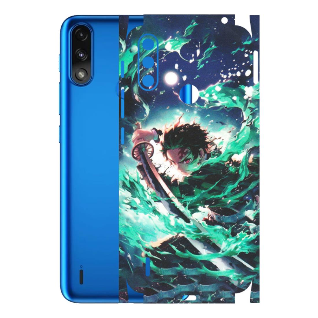 Motorola Phone Skins (All Models) - Sword Fighter Anime - Matte Finish (M-29) Motorola Moto E7 Power