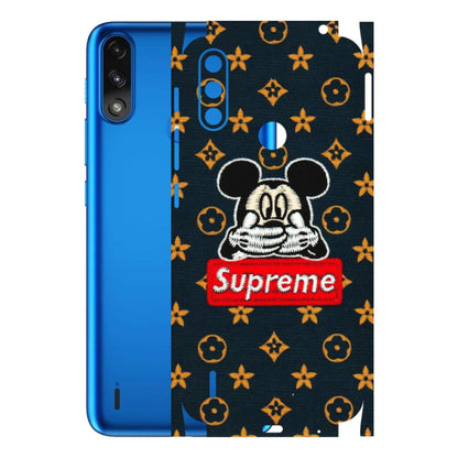 Motorola Phone Skins (All Models) - Mickey Supreme - Matte Finish (M-83) Motorola Moto E7 Power
