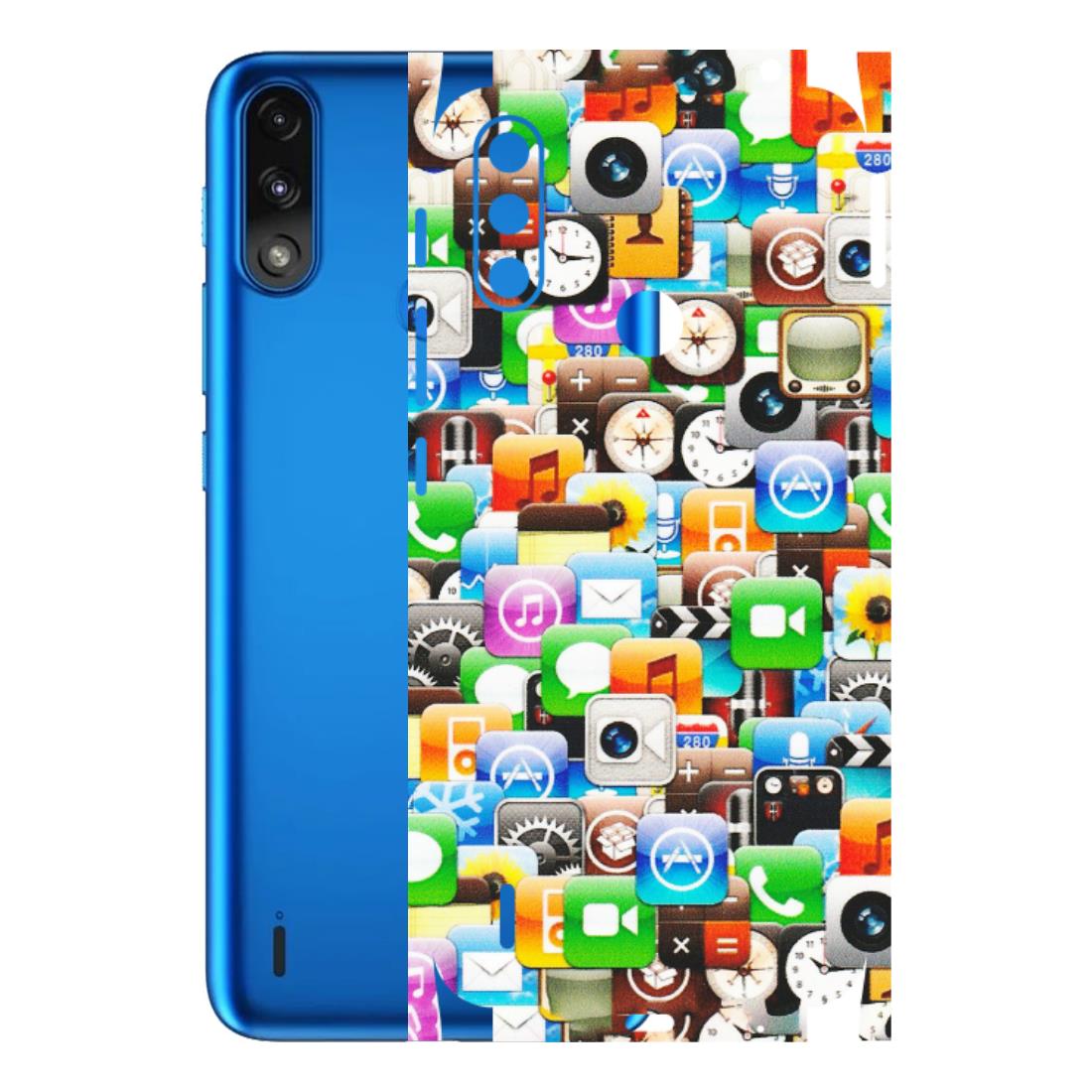 Motorola Phone Skins (All Models) - All Apple Icons - Matte Finish (M-93) Motorola Moto E7 Power
