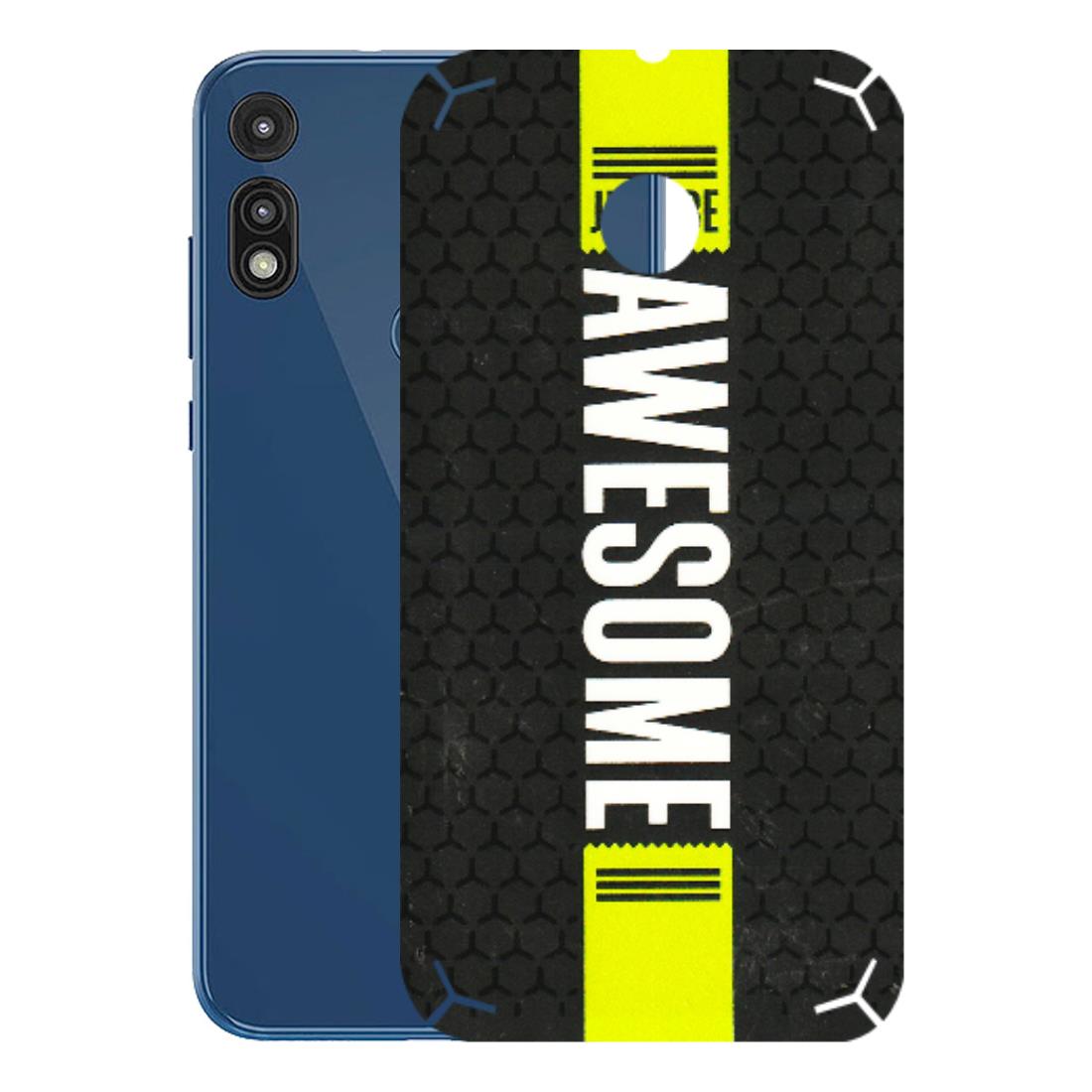 Motorola Phone Skins (All Models) - Just Be Awesome - 3D Embossed Finish (L-101) Motorola Moto E