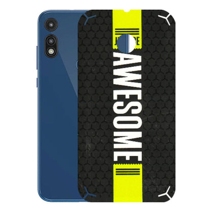 Motorola Phone Skins (All Models) - Just Be Awesome - 3D Embossed Finish (L-101) Motorola Moto E