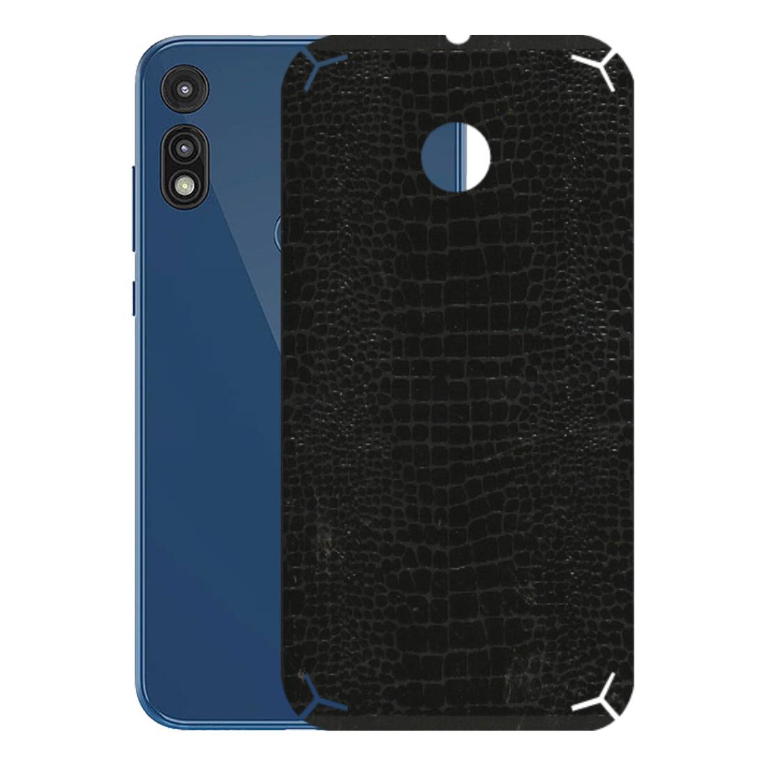 Motorola Phone Skins (All Models) - Snake Leather Black - 3D Embossed Finish (L-107) Motorola Moto E