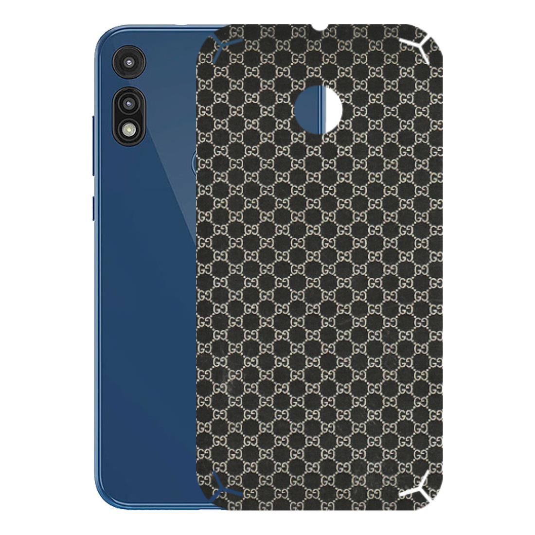 Motorola Phone Skins (All Models) - Black G Print - 3D Embossed Finish (L-109) Motorola Moto E