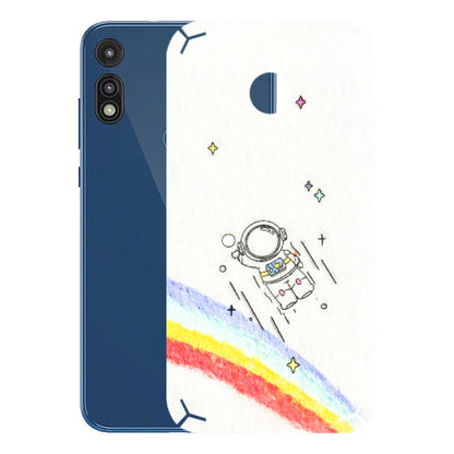 Motorola Phone Skins (All Models) - Milkyway Astronaut - 3D Embossed Finish (L-110) Motorola Moto E