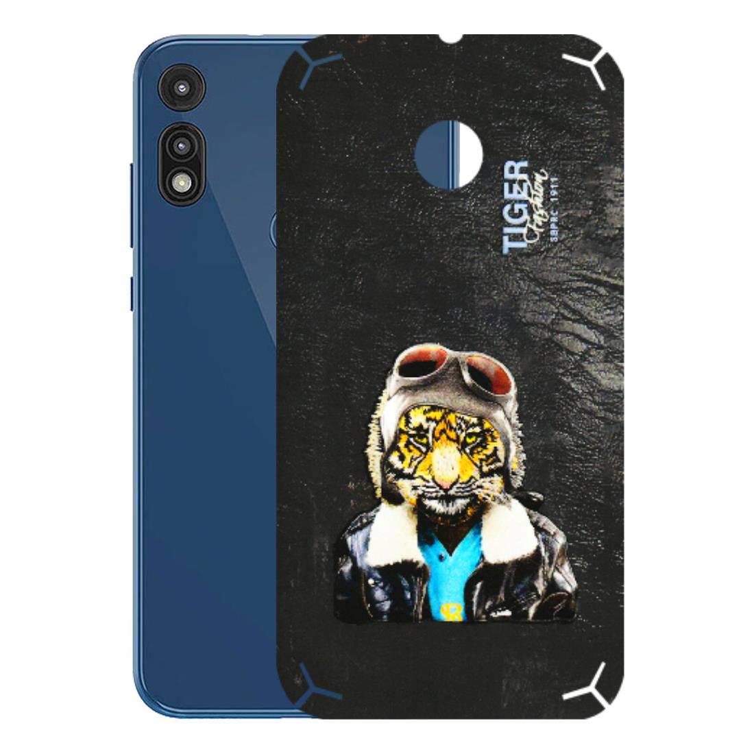 Motorola Phone Skins (All Models) - Rider Tiger - 3D Embossed Finish (L-113) Motorola Moto E