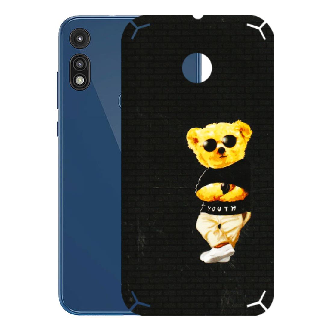 Motorola Phone Skins (All Models) - Classy Teddy Bear - 3D Embossed Finish (L-116) Motorola Moto E