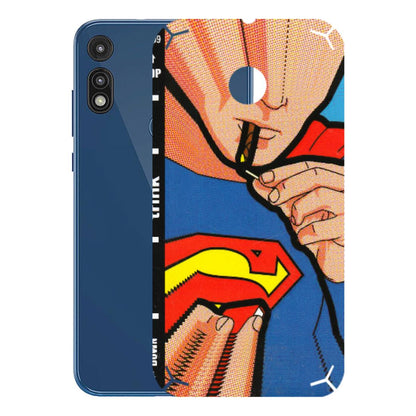 Motorola Phone Skins (All Models) - Superman Sutta - 3D Embossed Finish (L-130) Motorola Moto E