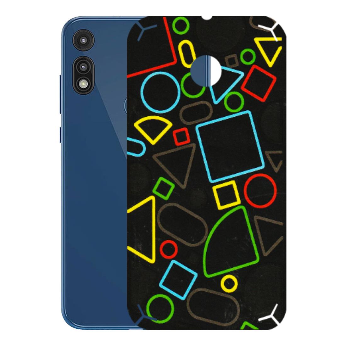 Motorola Phone Skins (All Models) - Black Shapes - 3D Embossed Finish (L-131) Motorola Moto E