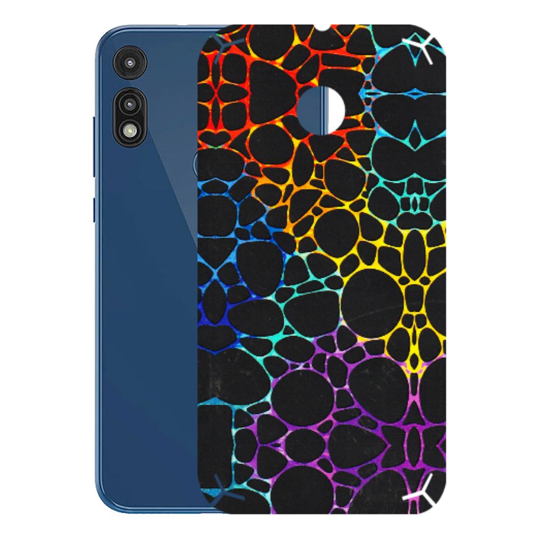 Motorola Phone Skins (All Models) - Abstract Art MultiColour - 3D Embossed Finish (L-133) Motorola Moto E