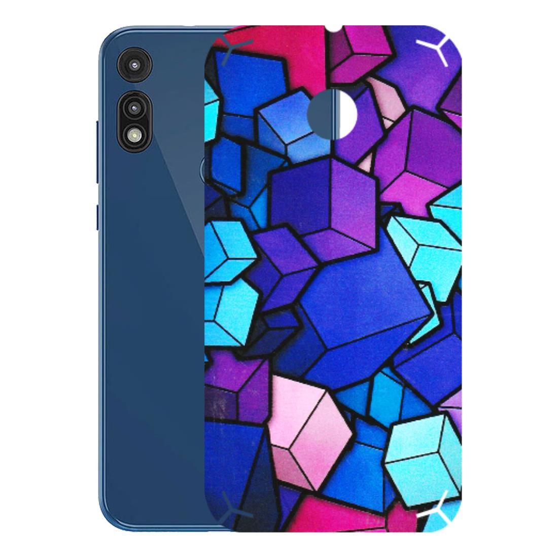 Motorola Phone Skins (All Models) - Cube Doodle - 3D Embossed Finish (L-141) Motorola Moto E
