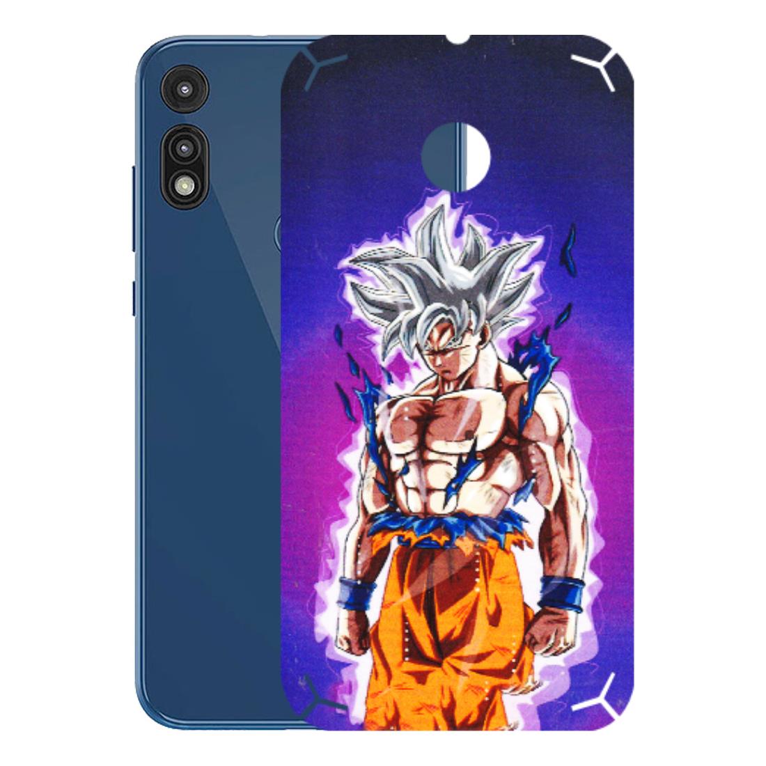 Motorola Phone Skins (All Models) - Goku Purple Anime - 3D Embossed Finish (L-147) Motorola Moto E