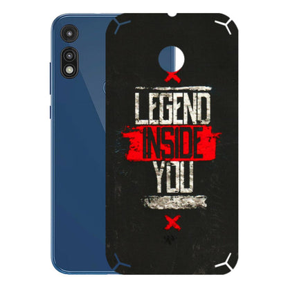 Motorola Phone Skins (All Models) - Legend Inside You - 3D Embossed Finish (L-186) Motorola Moto E
