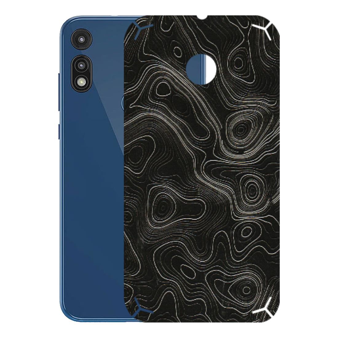 Motorola Phone Skins (All Models) - Black Swirl - 3D Embossed Finish (L-196) Motorola Moto E