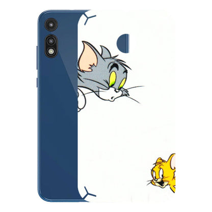 Motorola Phone Skins (All Models) - Cute Tom And Jerry - 3D Embossed Finish (L-220) Motorola Moto E