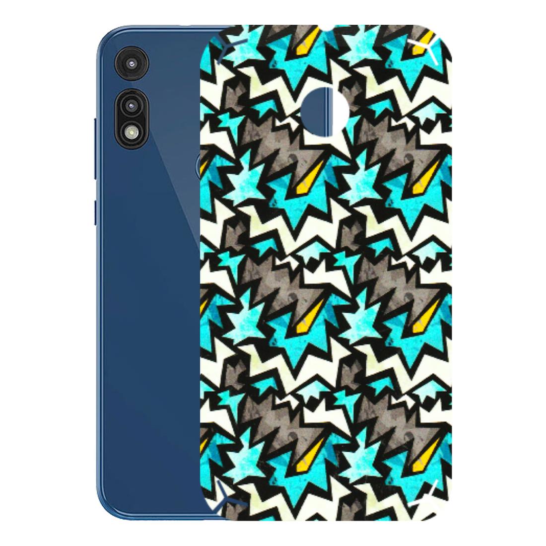 Motorola Phone Skins (All Models) - Funky Zig Zag - 3D Embossed Finish (L-223) Motorola Moto E