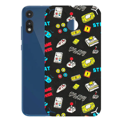 Motorola Phone Skins (All Models) - Gaming Doodles - 3D Embossed Finish (L-224) Motorola Moto E