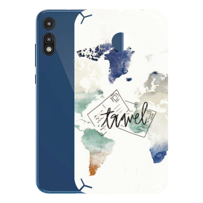 Motorola Phone Skins (All Models) - Travel The World - 3D Embossed Finish (L-232) Motorola Moto E