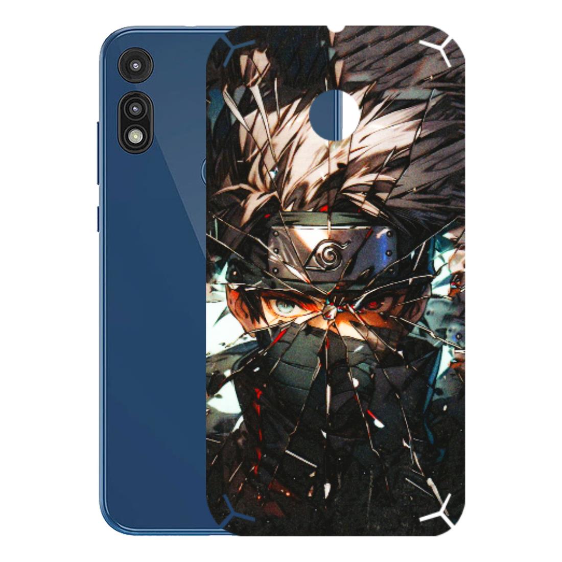 Motorola Phone Skins (All Models) - Kakashi Shattered Glass Effect - 3D Embossed Finish (L-237) Motorola Moto E