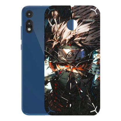 Motorola Phone Skins (All Models) - Kakashi Shattered Glass Effect - 3D Embossed Finish (L-237) Motorola Moto E