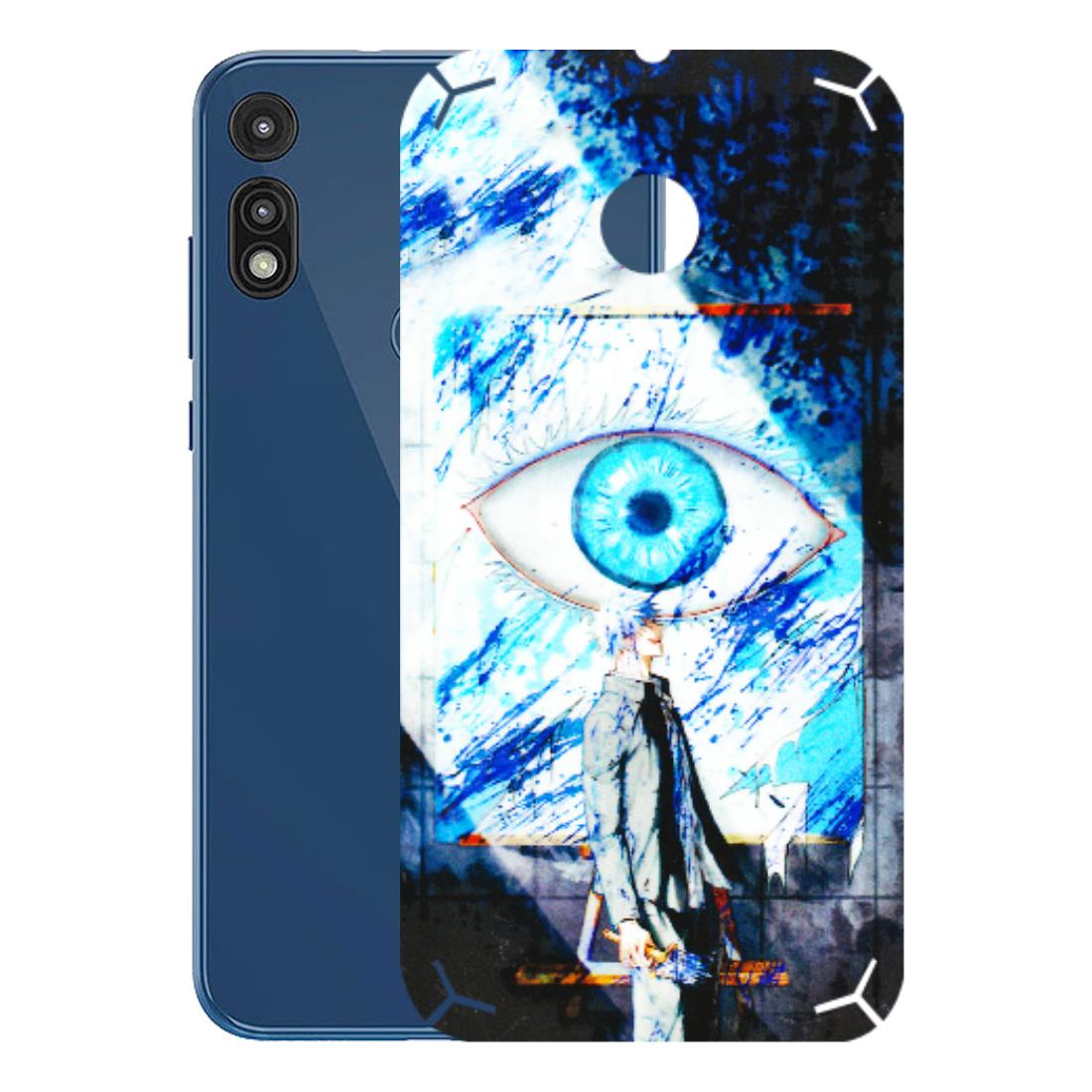 Motorola Phone Skins (All Models) - Gojo Satoru evil eye - 3D Embossed Finish (L-239) Motorola Moto E