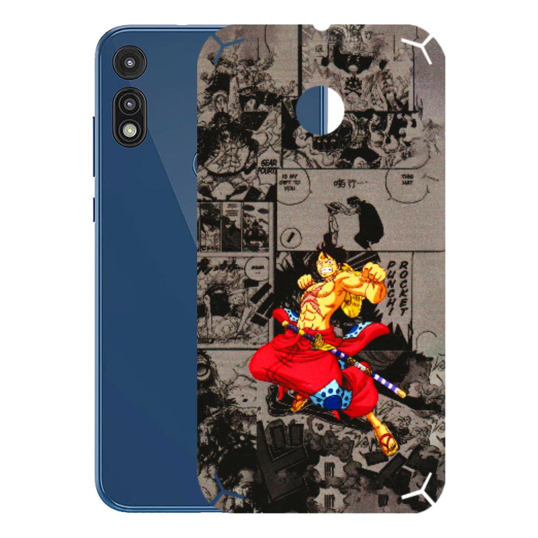 Motorola Phone Skins (All Models) - One Piece Rocket Punch Manga - 3D Embossed Finish (L-25) Motorola Moto E