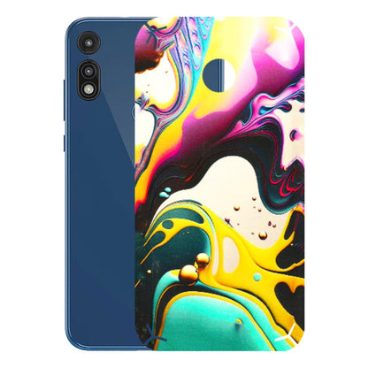 Motorola Phone Skins (All Models) - Multicolor Abstract pattern - 3D Embossed Finish (L-254) Motorola Moto E