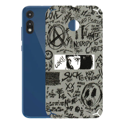 Motorola Phone Skins (All Models) - Never Have Love Anime - 3D Embossed Finish (L-260) Motorola Moto E