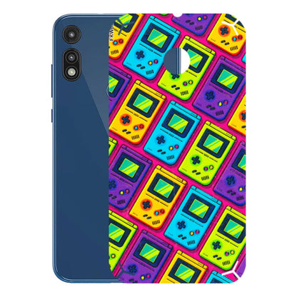 Motorola Phone Skins (All Models) - Gameboy Colourful - 3D Embossed Finish (L-266) Motorola Moto E