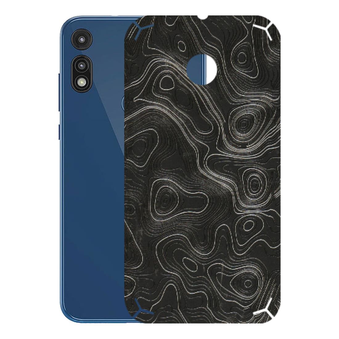 Motorola Phone Skins (All Models) - Abstract White Line Map - 3D Embossed Finish (L-269) Motorola Moto E