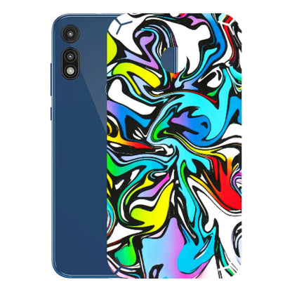Motorola Phone Skins (All Models) - Abstract Colour Paints - 3D Embossed Finish (L-271) Motorola Moto E