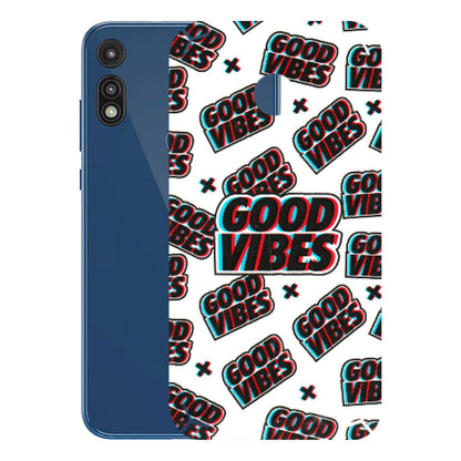Motorola Phone Skins (All Models) - Good Vibes - 3D Embossed Finish (L-282) Motorola Moto E