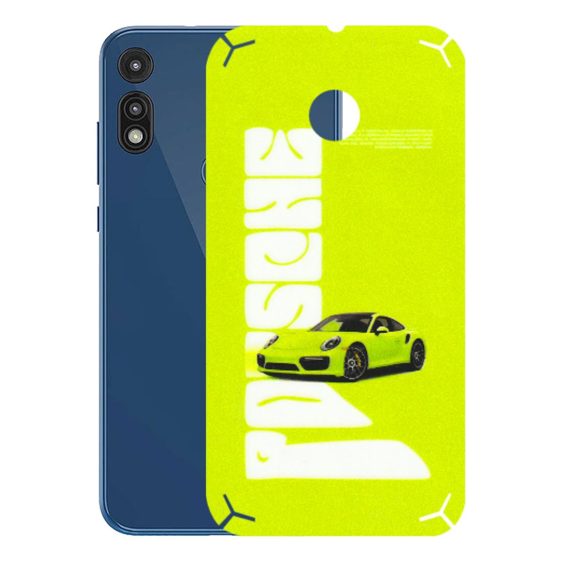 Motorola Phone Skins (All Models) - Lime Green Porche - 3D Embossed Finish (L-30) Motorola Moto E
